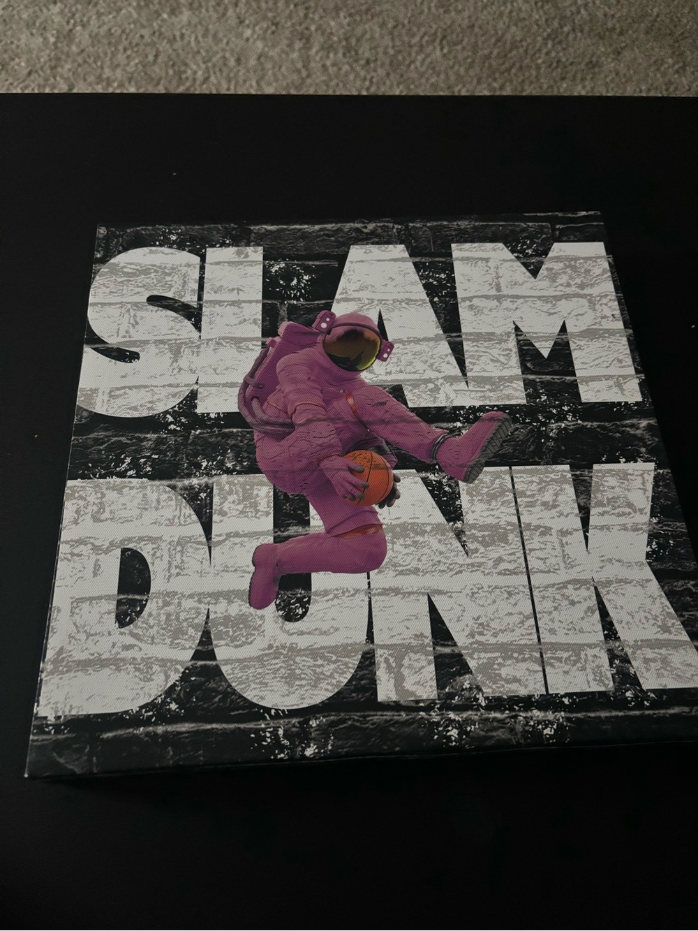 Slam Dunk Astronaut Wall Art - Purple